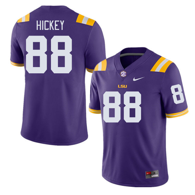 Men #88 Preston Hickey LSU Tigers College Football Jerseys Stitched-Purple